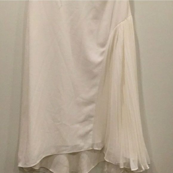 One Shoulder Asymmetric Dress Eggshell - Picture 4 of 8